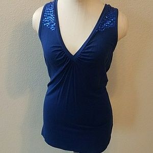 Newport News Blue Tank Top size M